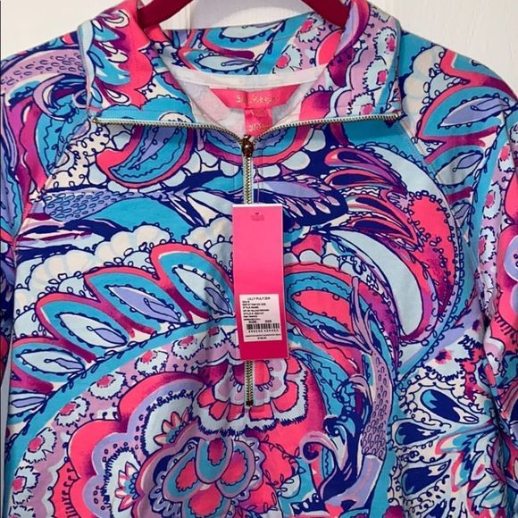 Killian popover pink tropics mermaids call NWT  lilly pulitzer various sizes - Picture 8 of 8